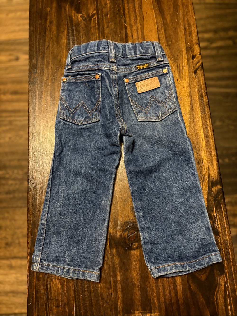 Wrangler Boys Blue Denim Jeans with Classic Back Pockets